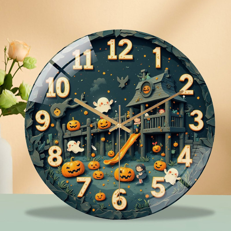 Horloge d'Halloween horloge murale 12 po