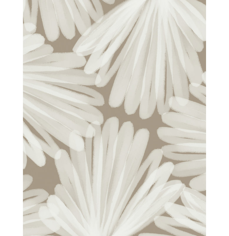 Soft Petal Abstract by Josie George — Botanical Wall Art, 32 × 48, Framed Canvas, Tan