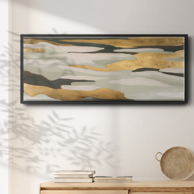 Toile encadrée de qualité supérieure Golden Valley Sands I - prête à être accrochée