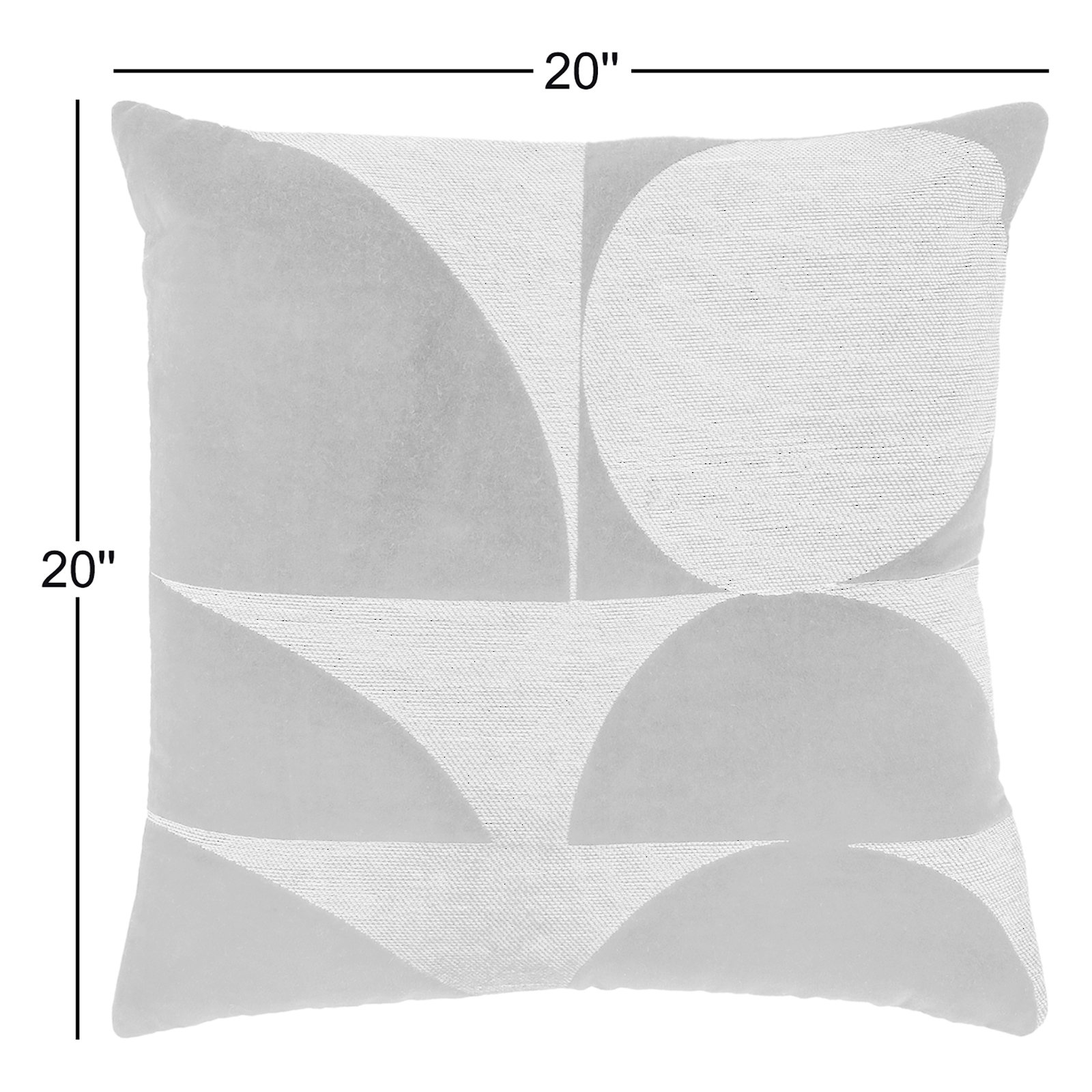 Joshelin Embroidered Cotton Throw Pillow, White