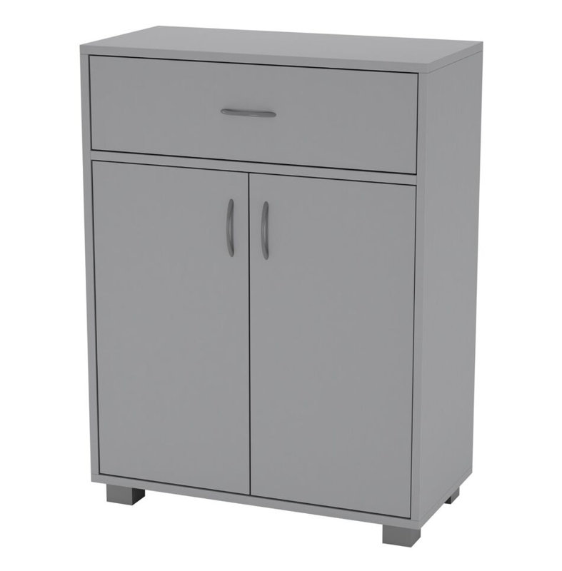170cm H x 60cm W Solid Wood Bookcase, Grey