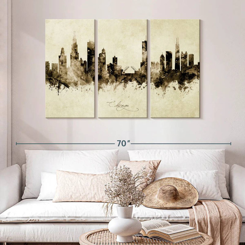 Rorry Chicago Illinois Skyline X, 32" H x 50" W