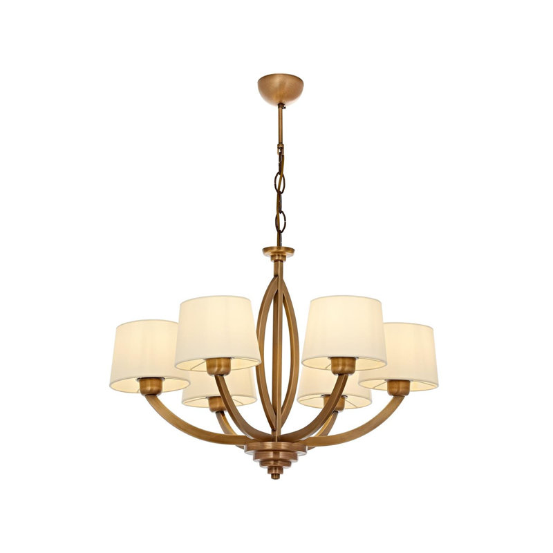 Demps 6 - Light Shaded LED Chandelier