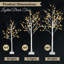 Ensemble de 3 bouleaux de Noël illuminés (4 pi 48 DEL / 5 pi 72 DEL / 6 pi 96 DEL)