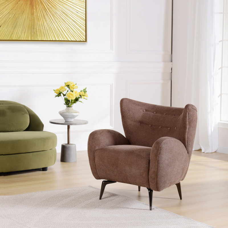 Fauteuil d'appoint Oslo - brun cacao et espresso