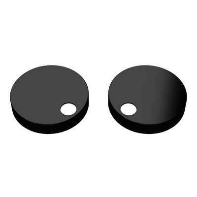 Matt White Toilet Seat Cover Caps