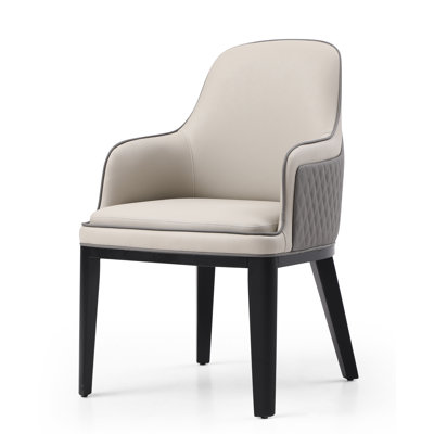 Tufted Faux Leather Upholstered Side Chair