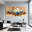 Landscape & Nature Mountain Range With Trees And Sky Set of 3 Canvas Wall Art Prints-326989273