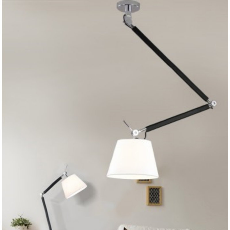 Drain Azzardo 1 - Light Cone Pendant, White, 182cm H x 159cm W x 159cm D