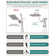 12 Inch All-metal Dual Shower Head with Massage Mode Equipped 