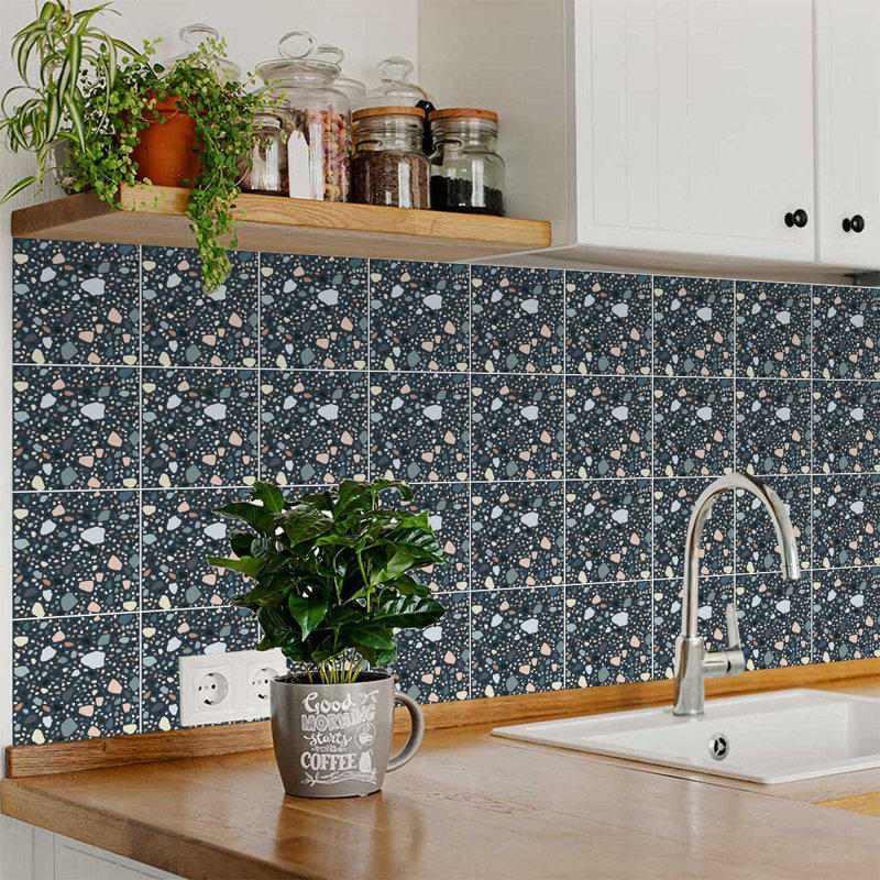 No Subject Wall Decal, Green Terrazzo