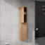 Armoire latérale de salle de bain 12 po, 2 portes à fermeture douce, conception à fixation flottante, 12 * 2 (emballage KD)