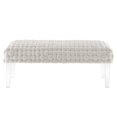 Modway Prologue Woven Performance Velvet Ottoman