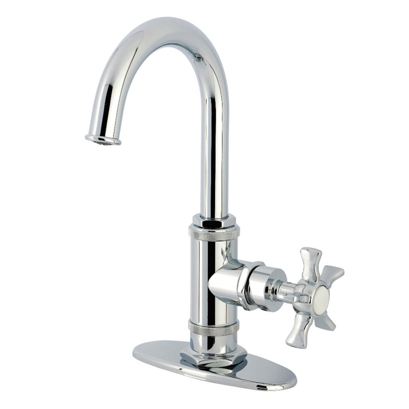 Kingston Brass Hamilton Single-Handle 1-Hole Deck Mount Bar Faucet, Polished Chrome