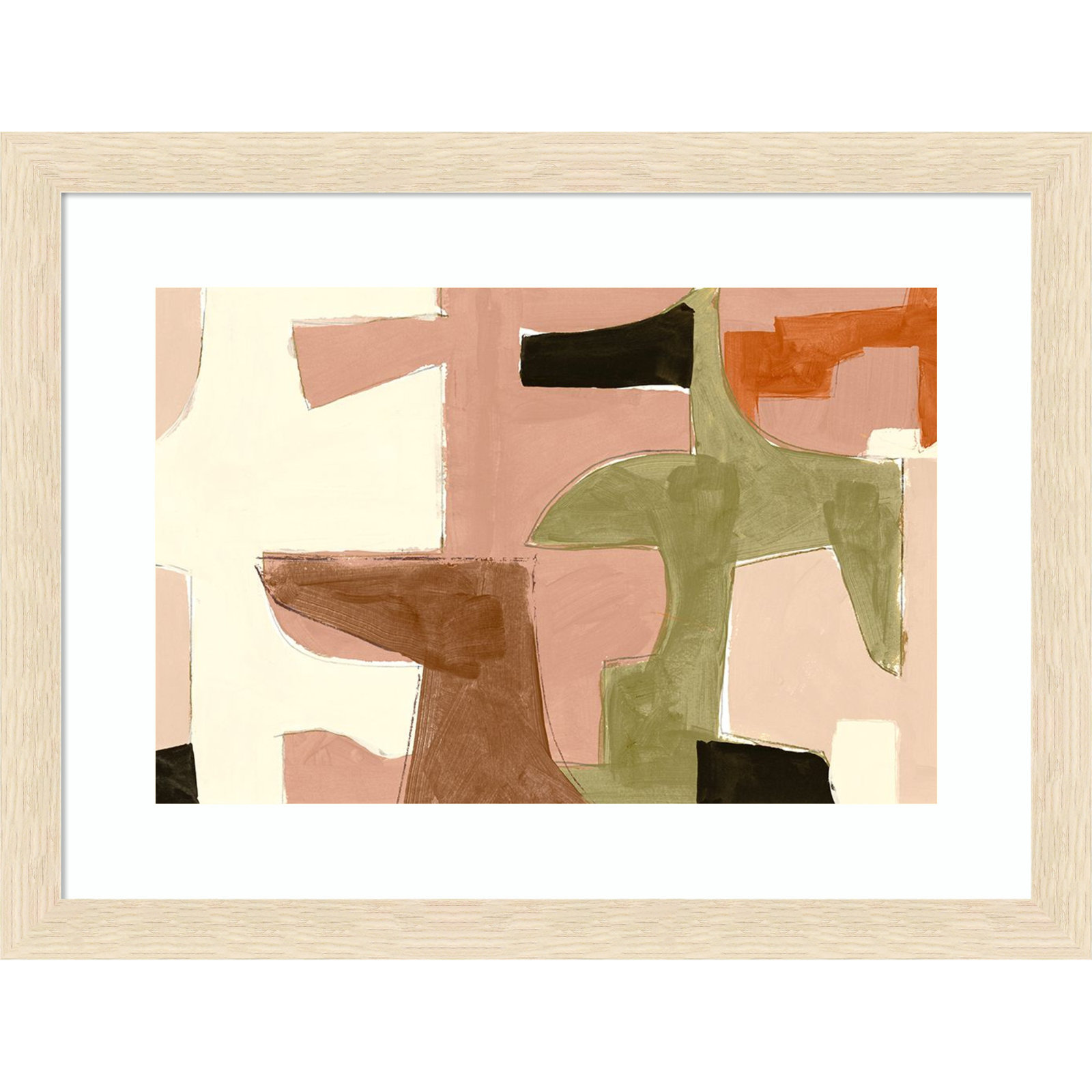 New Jigsaw I Print by Cartissi, 17" H x 22" W, Natural