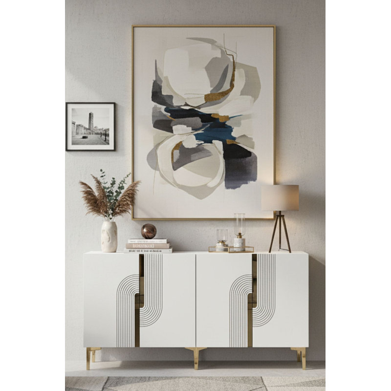 Console, White/Gold