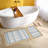Soft Blue Bathmat Set (2 Pieces) | 100% Polyester, 1.6 x 2.0 ft & 2.0 x 3.3 ft | 650 g/m², 0.2 in Pile Height, Non-Slip Dot Base | Machine Washable, Durable & Easy to Clean | Perfect for Bathroom Décor