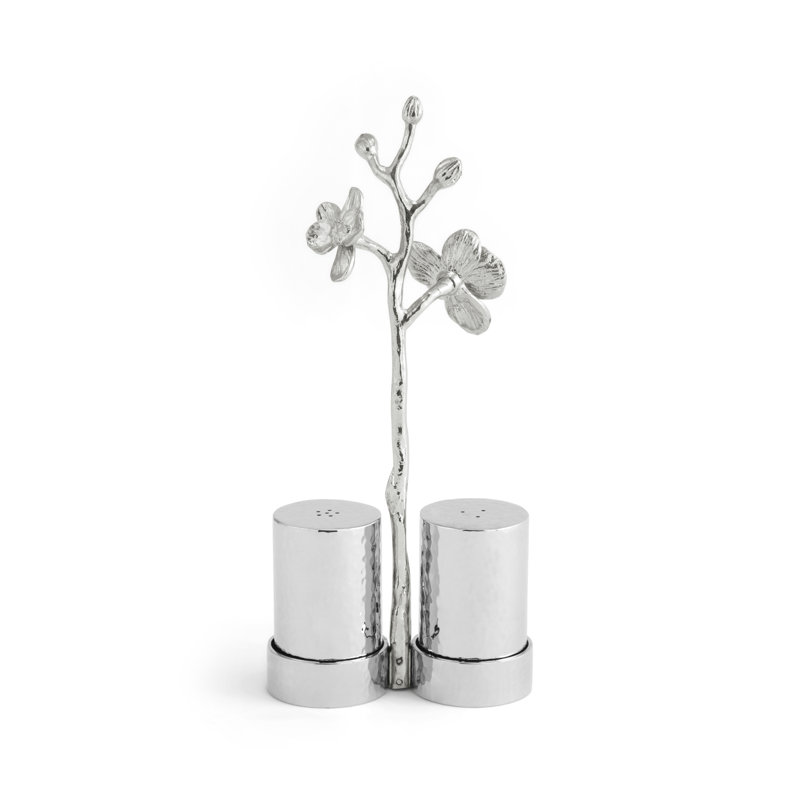 White Orchid Salt And Pepper Shaker Set