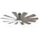 Windflower 12 - Blade Windmill Smart Ceiling Fan with Wall Control and LED Light Kit Included, Works With Alexa and iOS or Android App