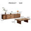 Ensemble de salon Mid-Century brun