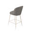 Ensemble de 2 tabourets en tissu et métal Modern