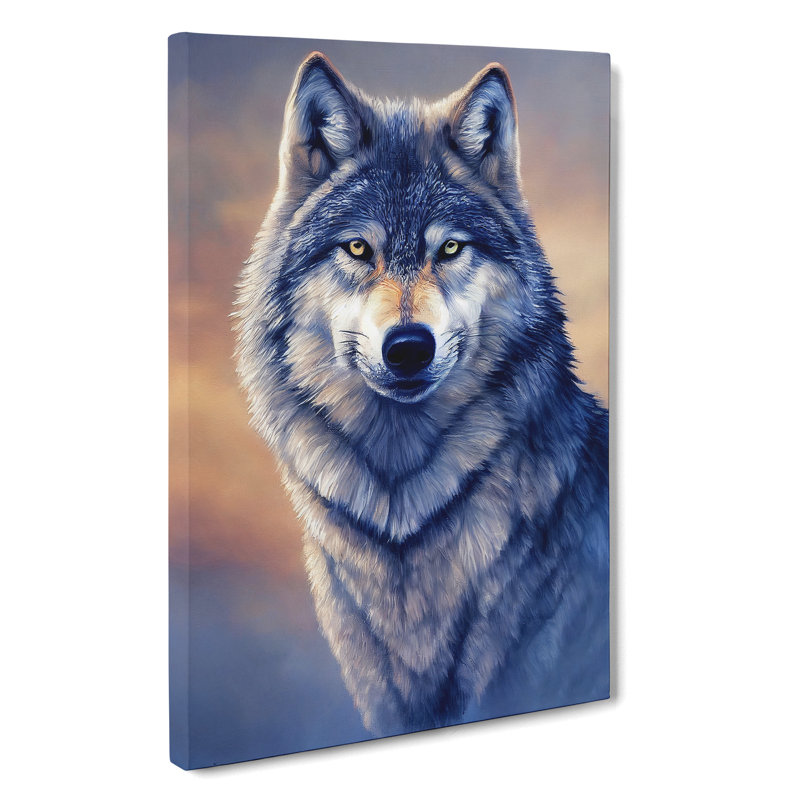 XC1022-5066X Watchful Wolf No.2 - Wrapped Canvas Print, 76cm H x 50cm W x 3cm D