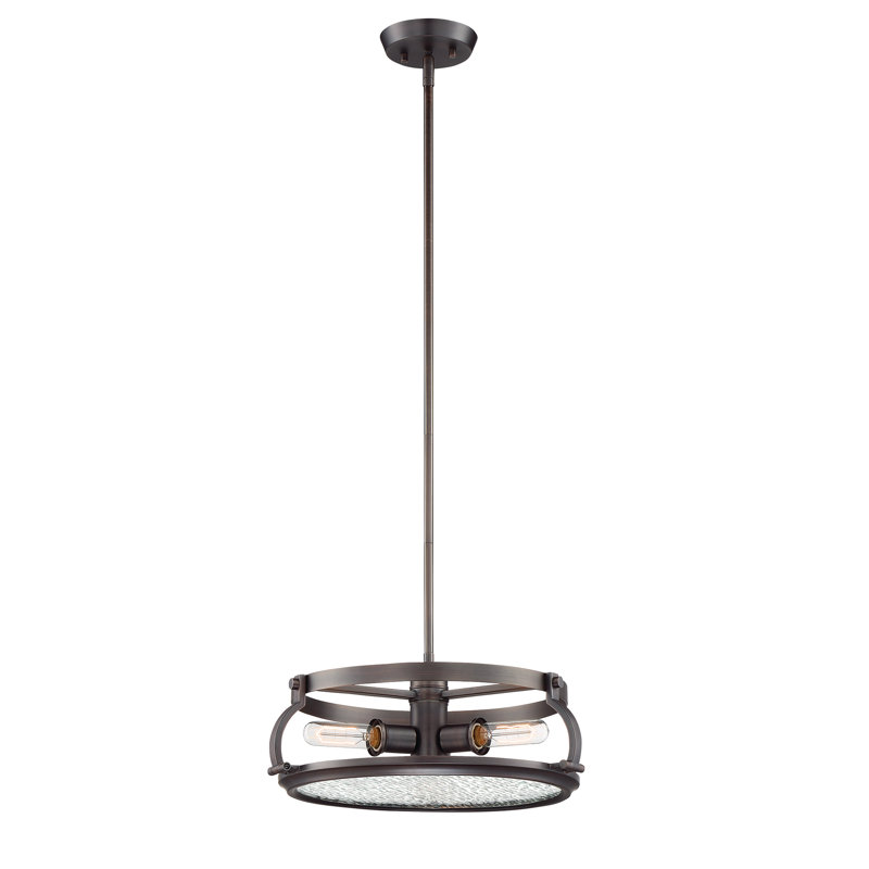 Luminaire suspendu tambour 3 lumières Harley