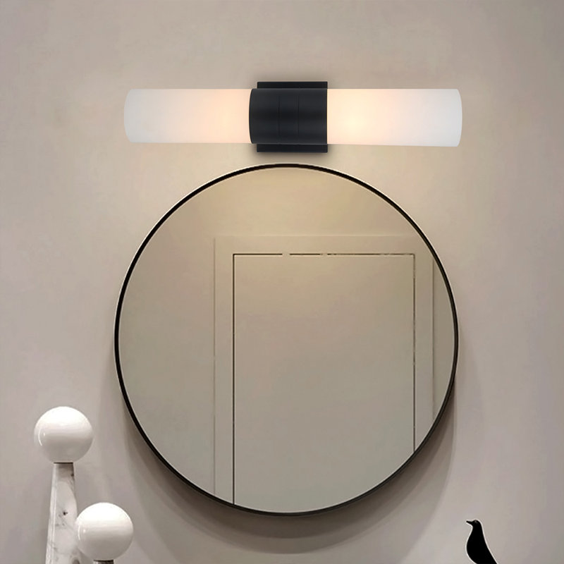Éclairage de salle de bain à intensité variable 2 lumières Bobette, Bronze huilé