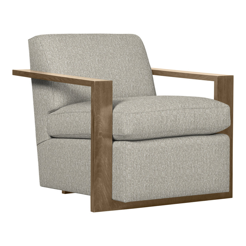 Thom Filicia Home 32" Wide Upholstered Armchair, Hampton, Tarbee Pebble