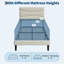 Structure de lit plateforme tapissier simple
