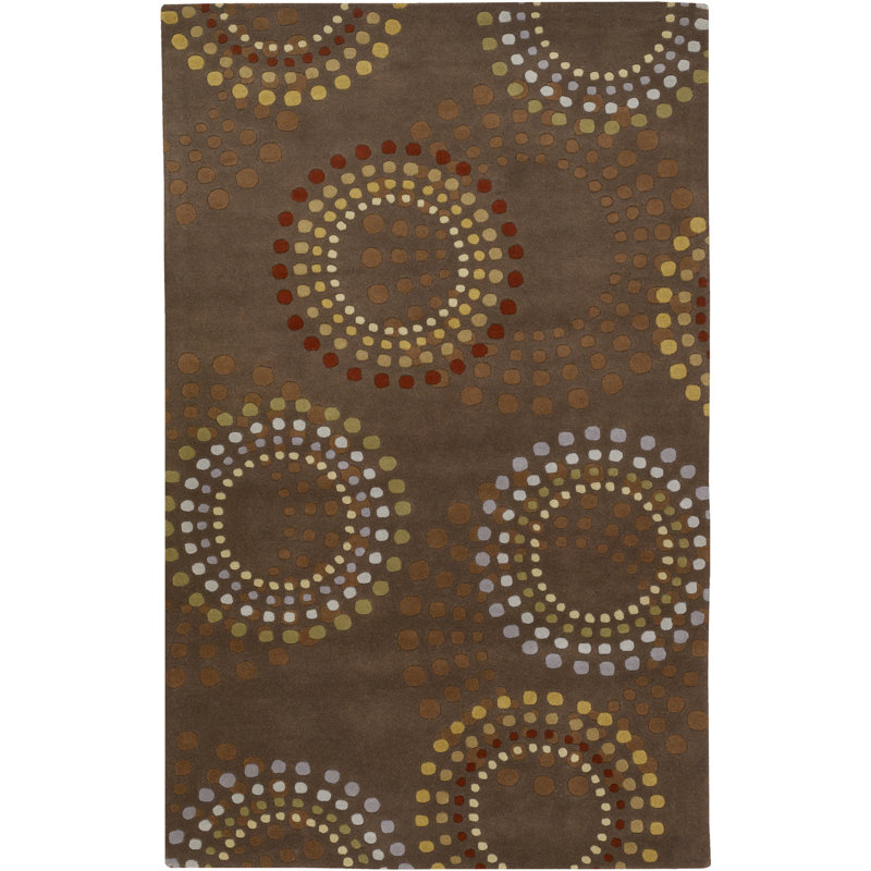 Tapis en laine touffeté à la main Mcquaid, Novateur 8 pi x 10 pi