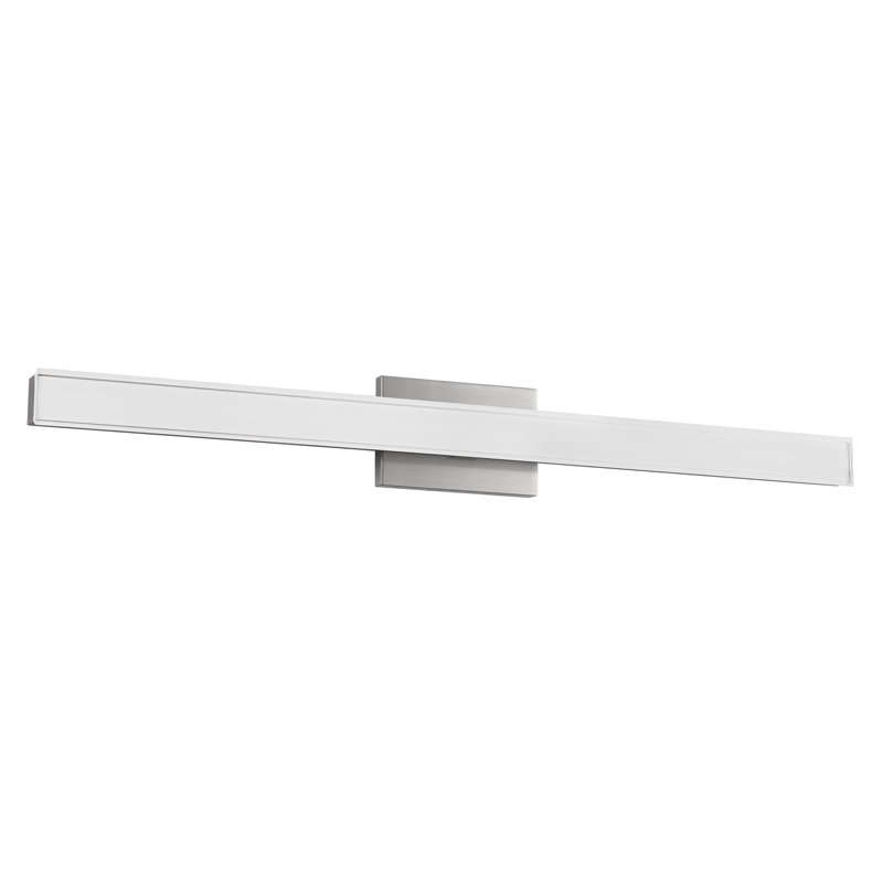 Garland 36-in Black dimmable LED Wall Sconce, Nickel