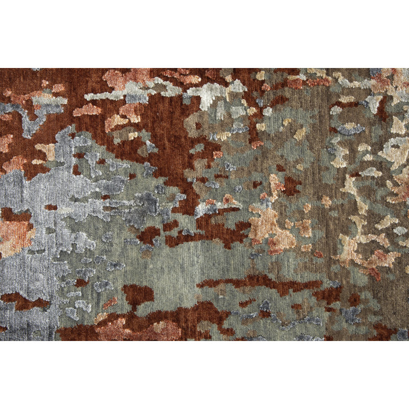 Wool Abstract Indoor Rug, 6' x 9'