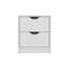 Table de chevet 2 tiroirs, table de bout, table d'appoint - blanc-557237683
