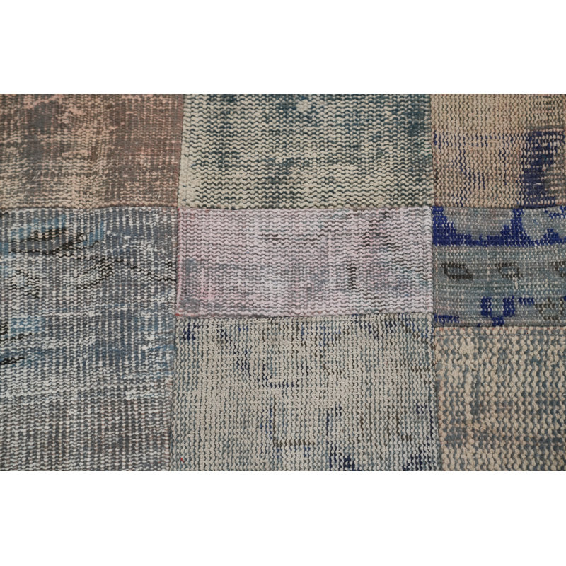 Handmade Patchwork Distressed Area Rug 8x10