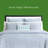 kate spade new york Spade Floral Euro Sham, 26" x 26" Decorative Pillow Cover, Single 100% Cotton Sateen Cover, Machine Washable, Halogen Blue-125847850