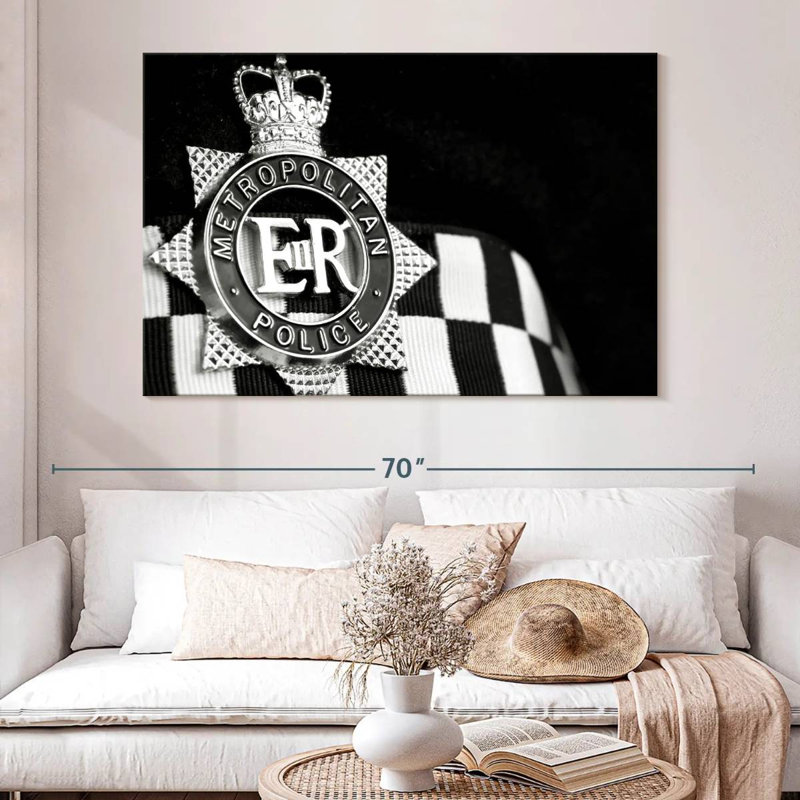 Metropolitan Police Badge, 34" H x 51" W