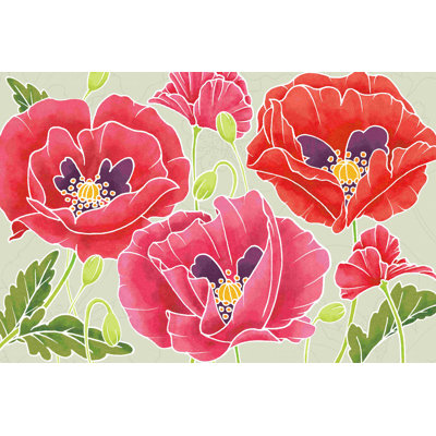 Sunshine Poppies par Elyse DeNeige - Peinture