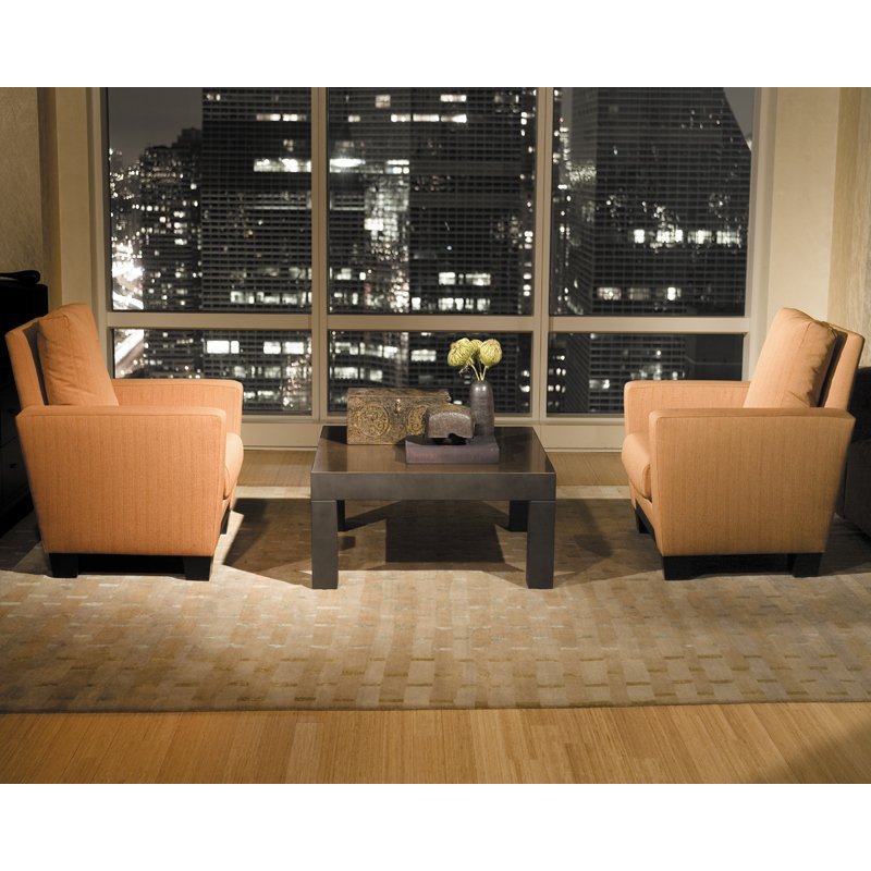 Rag Striped Area Rug, Square 9' x 9'