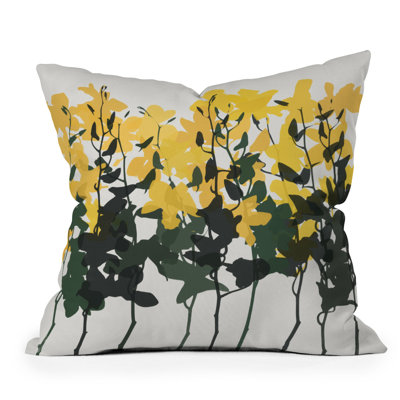  Coussin décoratif floral intérieur / extérieur en polyester