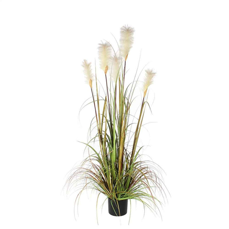 Faux Foliage Grass in Pot, 120 cm H x 45 cm W x 45 cm D