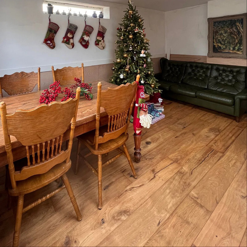Oak 19cm W Hardwood Flooring, Natural Wood