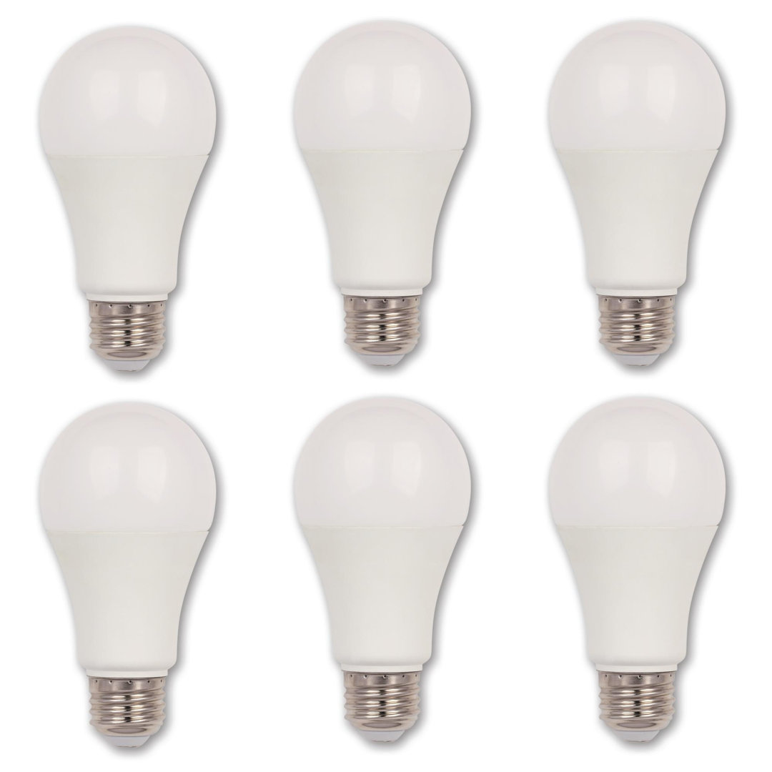100 Watt Equivalent A19 E26/Medium (Standard) LED Bulb (Set of 6) Westinghouse Lighting Rated Bulb 
