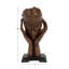 Buste brun en polystone