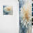 Joelle White And Blue Dahlia Flower Minimalism I - Traditional Curtain - Velvet Room Darkening - 1 panel-969505067