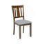 Ensemble de salle à manger en bois 6 pièces avec table rectangulaire, 4 chaises rembourrées et banc pour des repas et des réunions de famille confortables-281252229