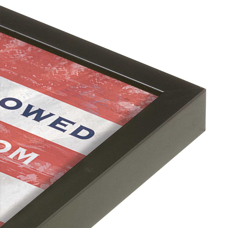 «Our Father Flag» par Annie Lapoint, reproduction d'art, L 48 x H 32, Noir, Impression encadrée