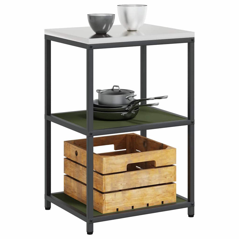 Kitchen Cabinet Set, Olive Green