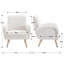 Rew Modern Upholstered Accent Chair Armchair Fabric Reading Living Room Side Chair-1567155689