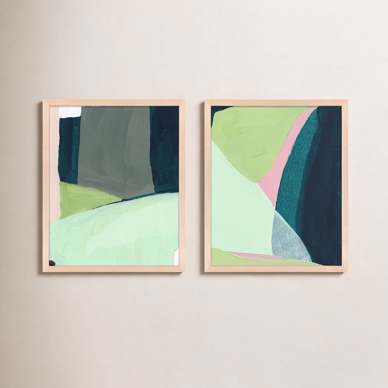 Into The Hills by Andrea Stokes, Maple Framed, 30" W x 38" H